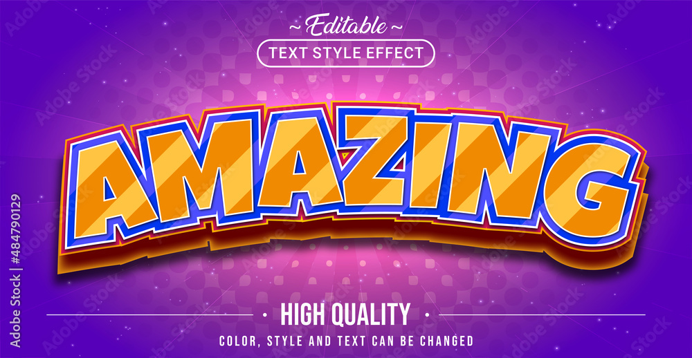 Aufkleber editable text style effect - amazing text style theme.