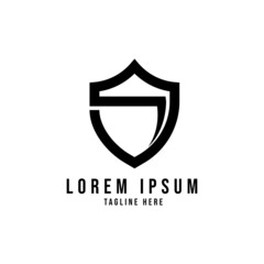 Shield logo design template vector isolated illustration