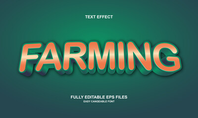 editable text effect farming