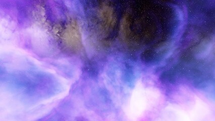 science fiction illustrarion, colorful space background with stars