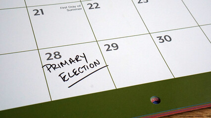 Calendar reminder about the Illinois primary election on June 28, 2022