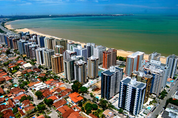 Fototapeta na wymiar Vista aérea da cidade de Vitória. Espírito Santo.