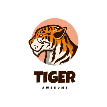 Illustration vector graphic Head tiger, good for logo design