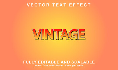 VINTAGE style editable text effect