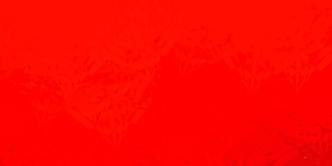 Light Red vector pattern with polygonal shapes.