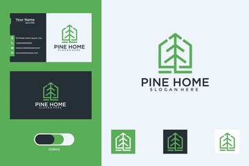 pine home logo design