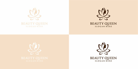Collection of beauty feminine salon logo