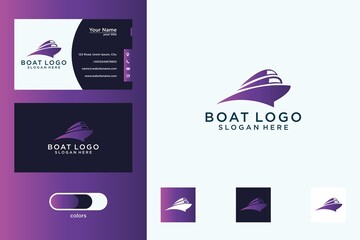 boat logo design