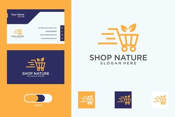 shop nature logo design