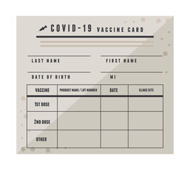 covid19 vaccine certificate card