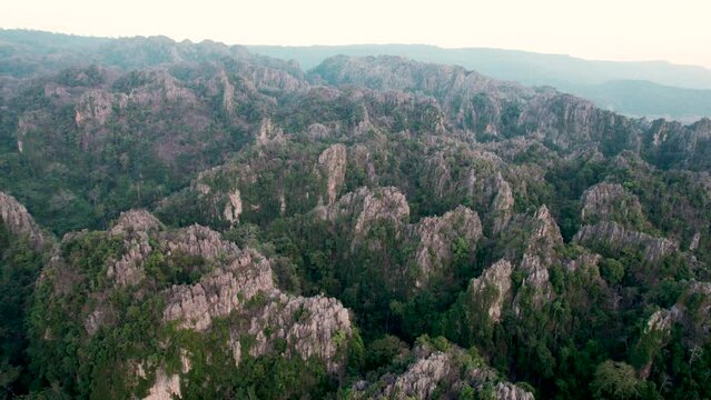 Top view Noen Maprang district, Phitsanulok Unseen Thailand.