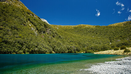 Blue lake, Nelson Lakes National Park, south island, New Zealand
