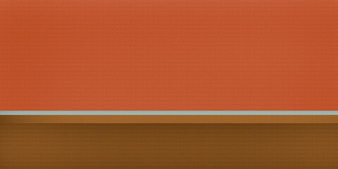The textured orange-brown background is divided by lines into two unequal parts. Background for presentations. Illustration.