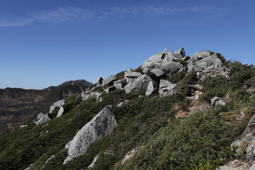 rocks in the mountains