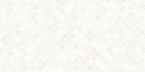 Light pink, green vector pattern with coronavirus elements.