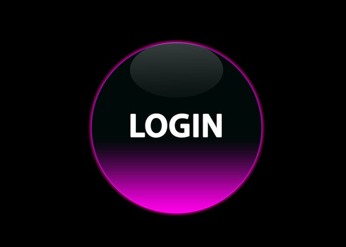 Pink Neon Buttom Login