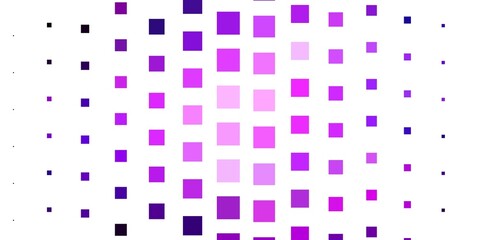 Light Purple vector pattern in square style. Rectangles with colorful gradient on abstract background. Design for your business promotion.