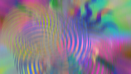 Abstract neon glitch art background image.