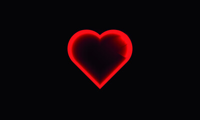 heart or 14 february or valentine day love logo vector logo template