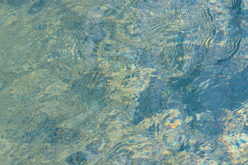 Top view swimming pool and ripped water abstract background