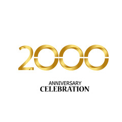 2000 YEARS ANNIVERSARY CELEBRATION VECTOR TEMPLATE DESIGN ILLUSTRATION