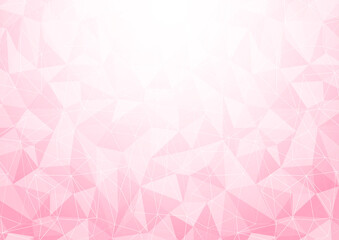 Fototapeta na wymiar 抽象的な幾何学模様と春らしいピンク色のグラデーション背景素材