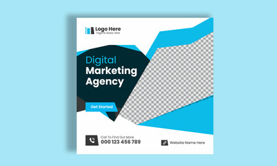 Obraz premium Digital marketing agency Social Media Post design