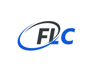 FLC letter creative modern elegant swoosh logo design