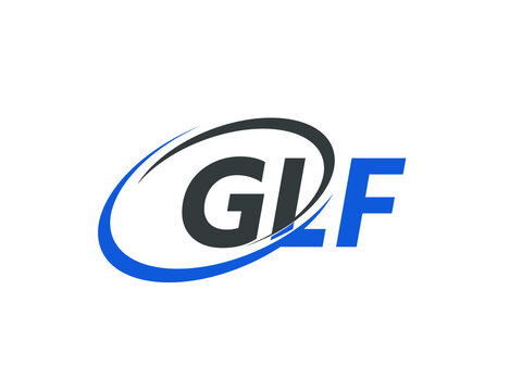 GLF letter creative modern elegant swoosh logo design