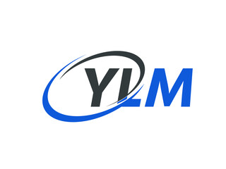 YLM letter creative modern elegant swoosh logo design
