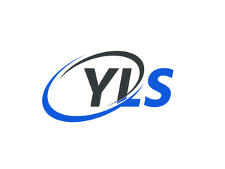 YLS letter creative modern elegant swoosh logo design