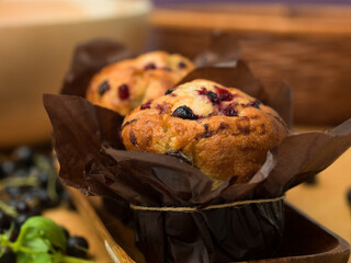 traditional blackcurrant muffins