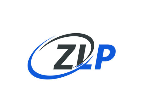 ZLP letter creative modern elegant swoosh logo design
