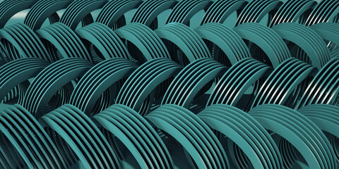 3D Rendering Color circular shape