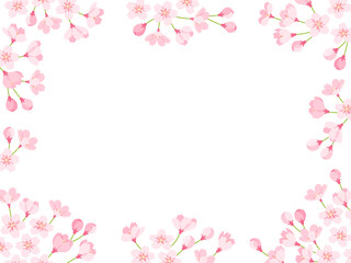 Fototapeta na wymiar 桜のフレーム