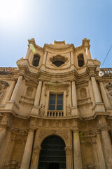 Church in Noto, Sicily, Italy