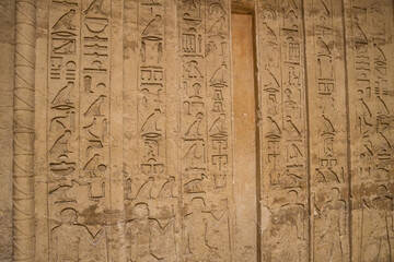  Egyptian hieroglyphic script used by ancient Egyptians to represent their language.