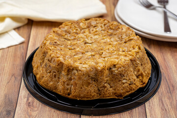 Delicious homemade traditional hazelnut cake