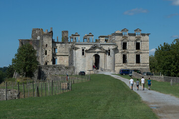 Fototapeta premium Visite du château de Bidache au Pays Basque