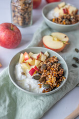 home made apple granola