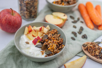 home made apple granola