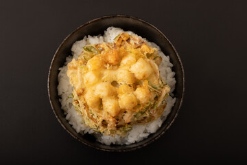 小柱かき揚げ丼