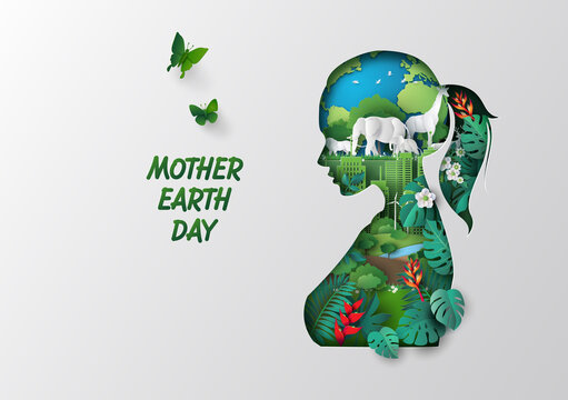 World environment and mother earth day concept