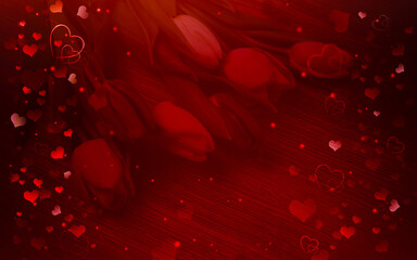 Happy Valentine's Day , elegant romantic background