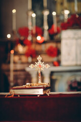 candles in church