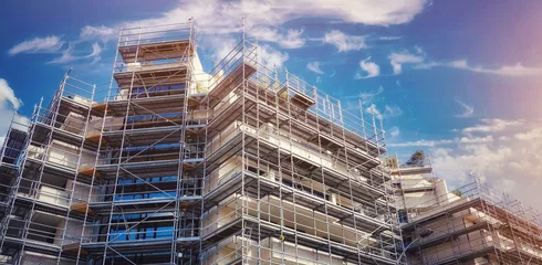 Un échafaudage sur un chantier de construction © Cyril PAPOT