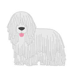コモンドールの犬イラスト