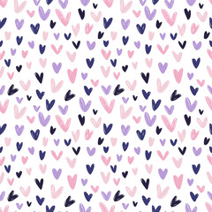 Fototapeta na wymiar seamless pattern with hearts. Seamless pattern. Valentines Day pattern. Valentine Day background. Wrapping paper pattern. Hand drawn hearts vector. lines together to form a hearts.