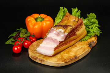 Delicous smoked pork for snack