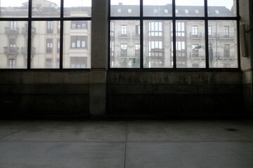 Fototapeta na wymiar Interior of a train station in Bilbao